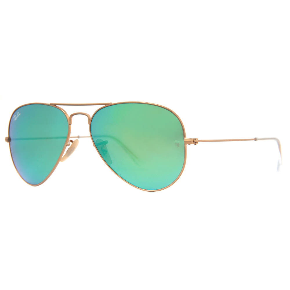 Ray Ban RB 3025 Mirrored Flash Lens Unisex Aviator Sunglasses eBay